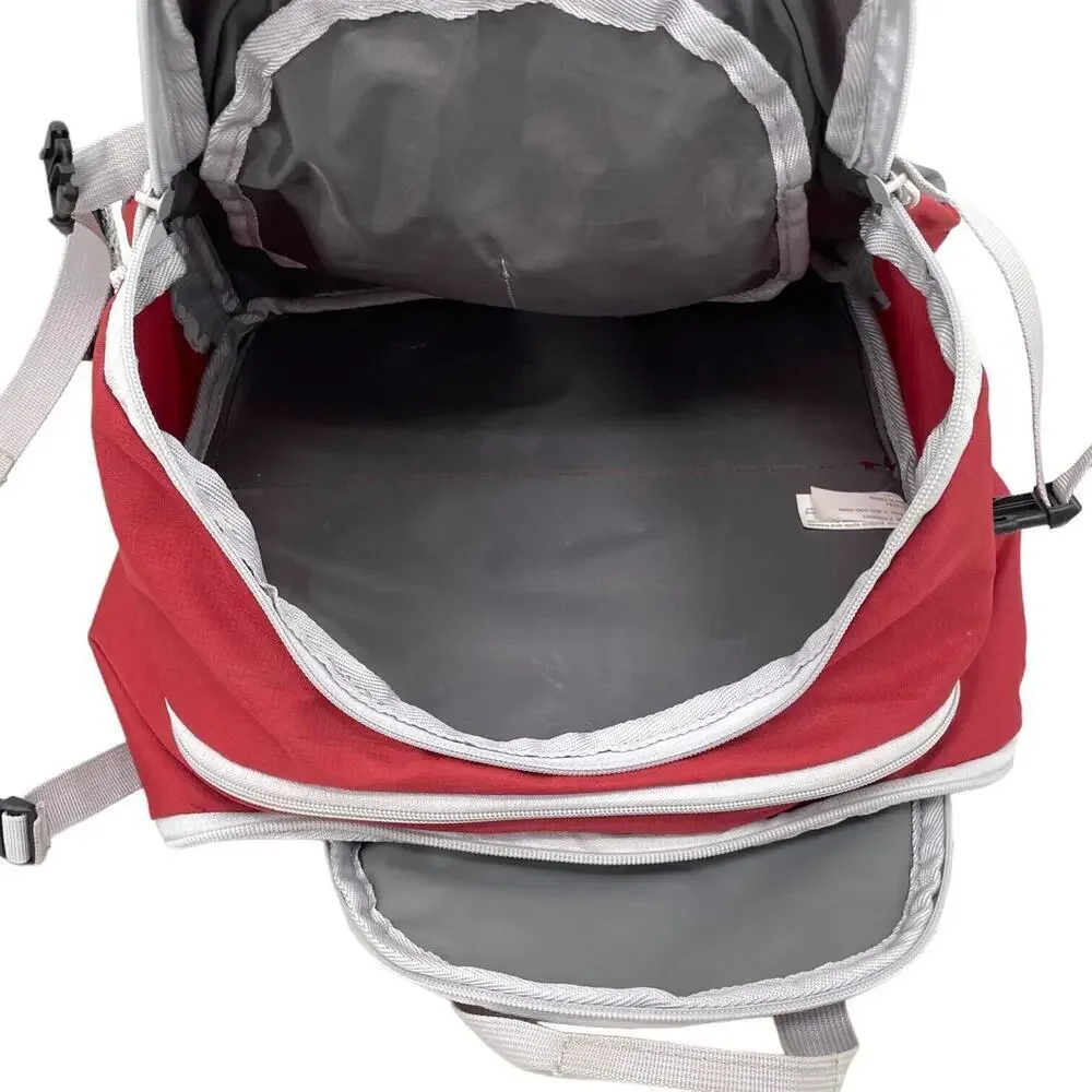 Kelty Red Gray Portable Pocket Picnic Table Backpack Hiking Camping Cooler Bag